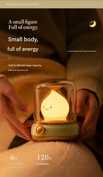 Rechargeable vintage oil lamp image 1