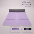 Purple 183*61cm Three-Piece Set [Alignment Line Yoga Mat + Strap + Mesh Bag] ☆ High-Quality TPE Material