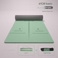 Green 183*61cm Three-Piece Set [Alignment Line Yoga Mat + Strap + Mesh Bag] ☆ High-Quality TPE Material
