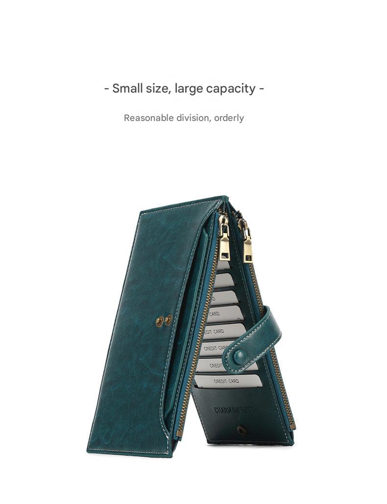 Elegant wallet color options displaying peacock blue - image 6
