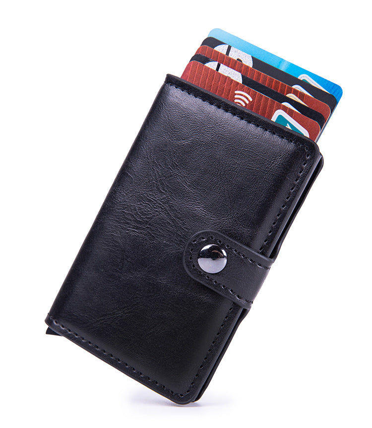 PU card holder in red color