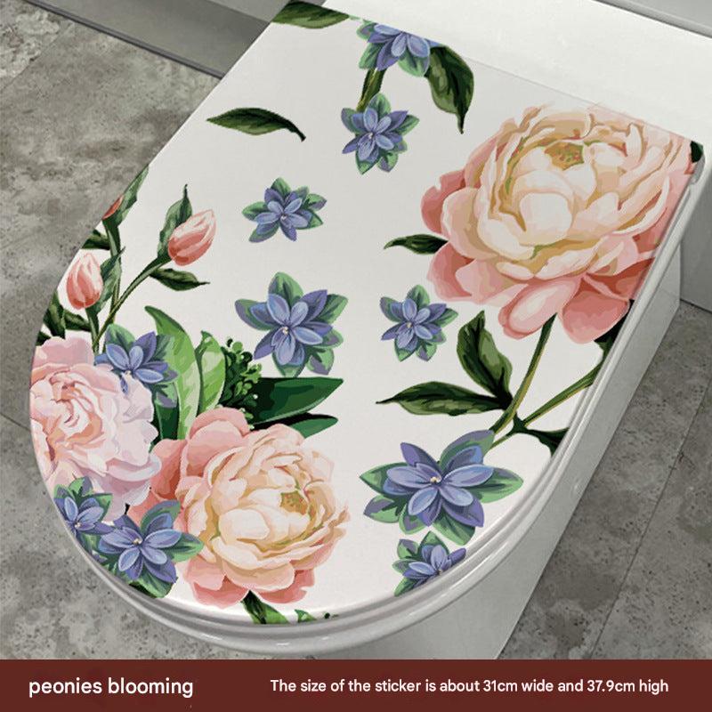 Cute Dolphin Toilet Seat Sticker Image 2