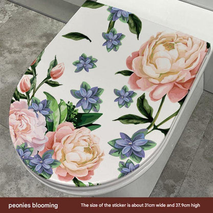 Cute Dolphin Toilet Seat Sticker Image 2