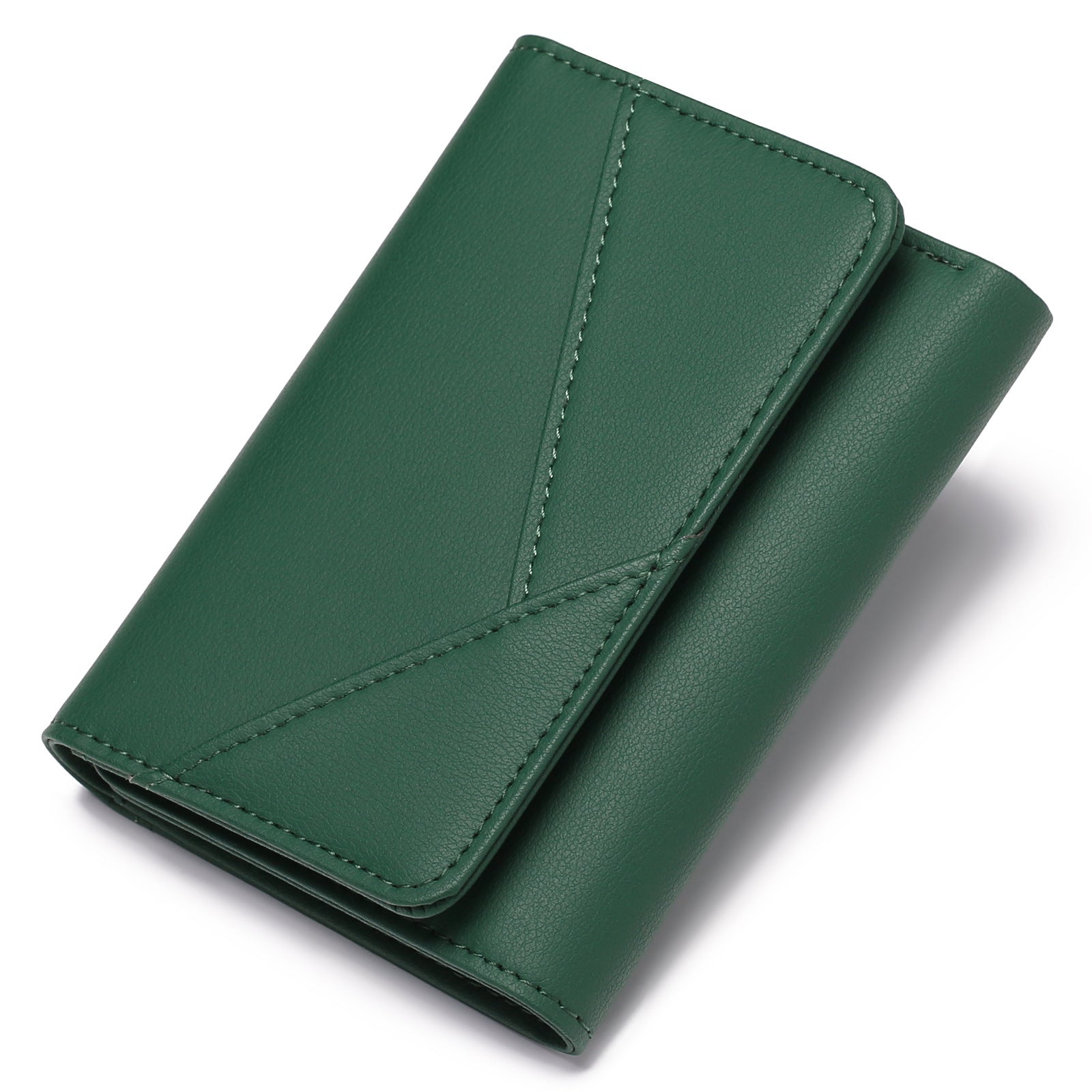 black PU wallet with multiple slots
