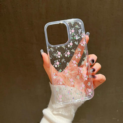 Silicone Butterfly Floral iPhone Case - Shockproof Compatible with iPhone 15, 14, 13 & Samsung S24 Series