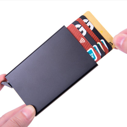 RFID card holder with cards inside
