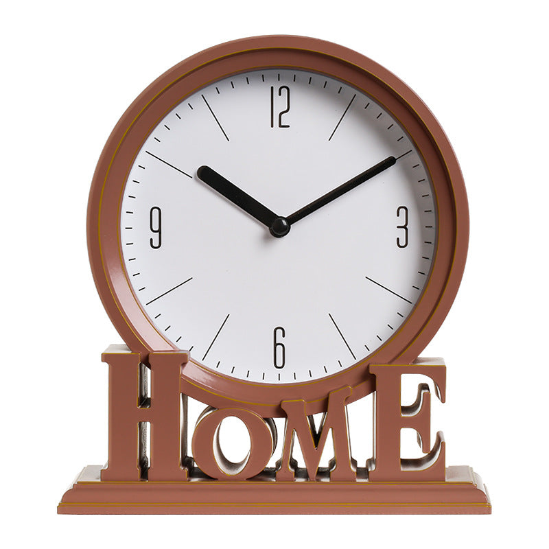 Elegant European Plastic Silent Creative Table Clock - Image 1