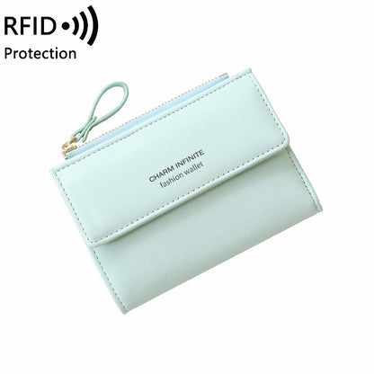 Stylish women's wallet with two-fold design