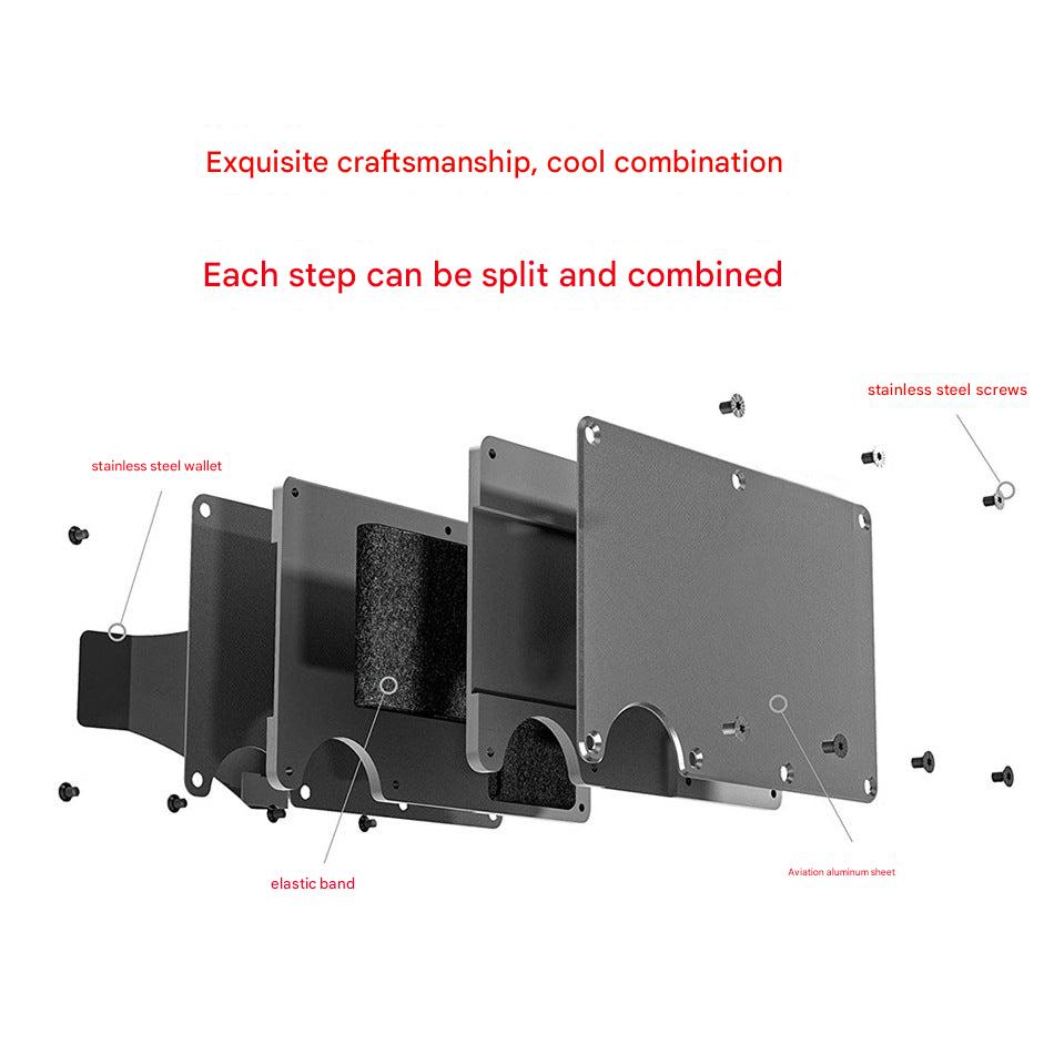 RFID blocking metal card wallet image 1