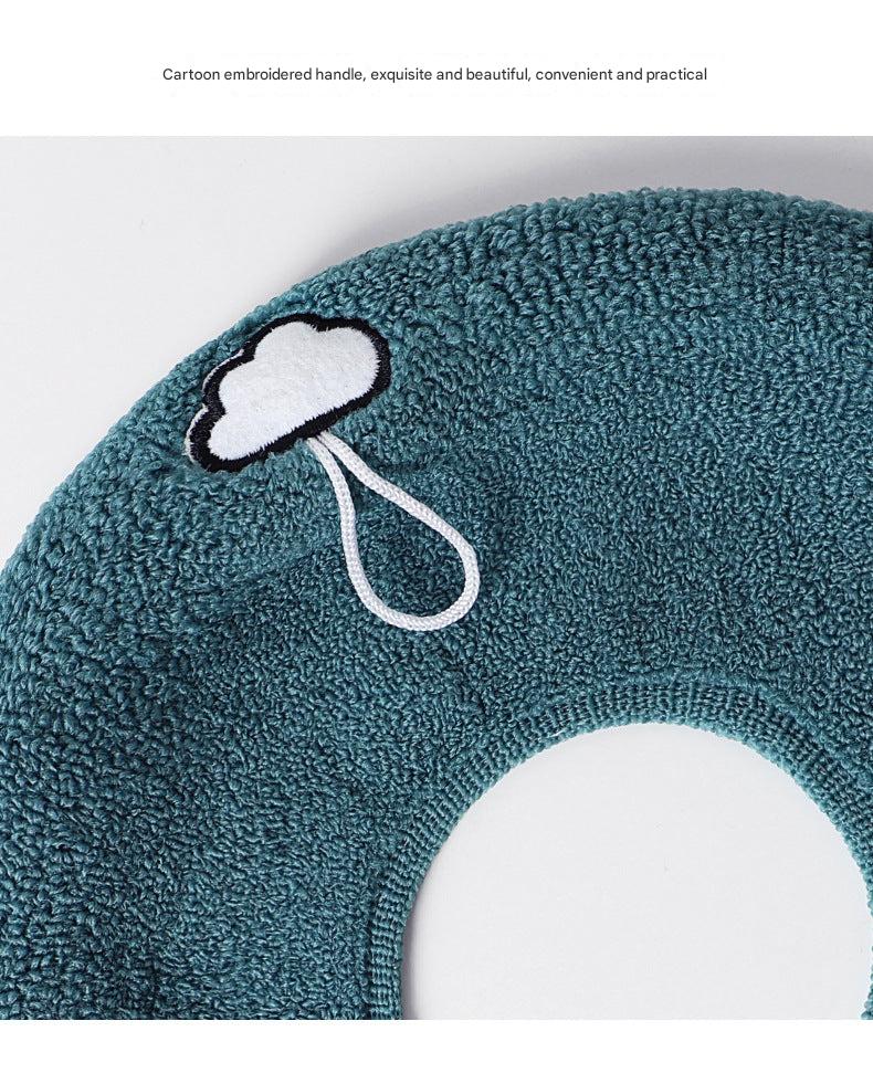 Soft light grey toilet seat cover