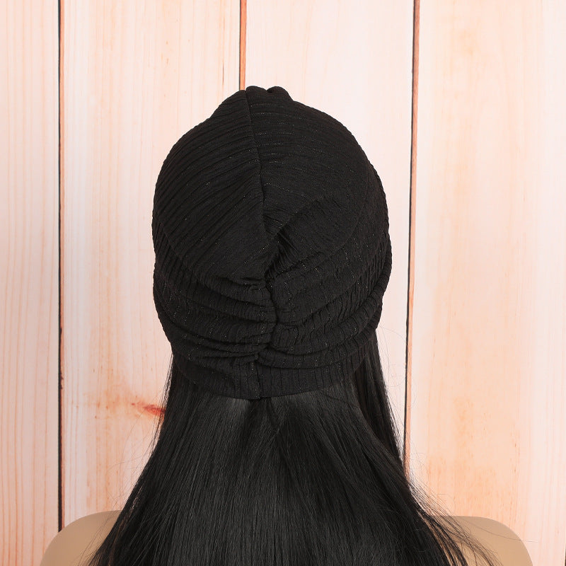 Casual use of twist headwrap beanie in everyday life
