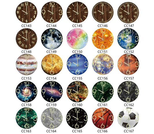 Luminous acrylic wall clock