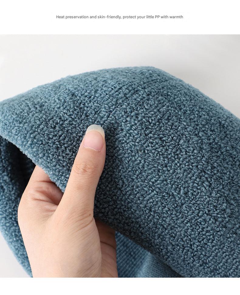 Comfortable dark green toilet seat cover