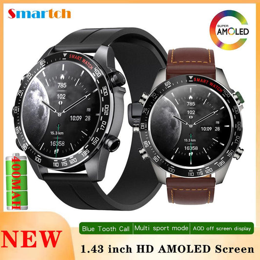 Smartwatch on Wrist with App Interface