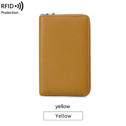 Premium RFID Leather Passport Holder Image 5