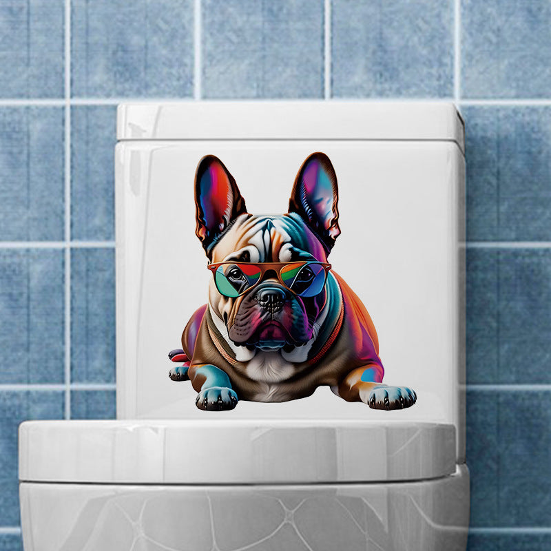 Cute dog cow wall sticker design 3
