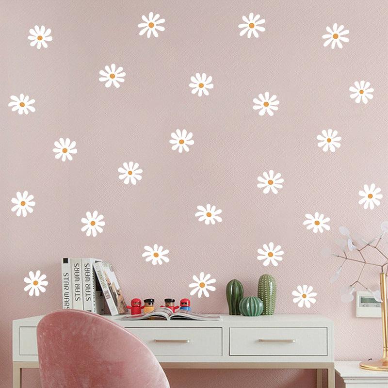 Colorful daisy wall stickers for children's bedroom