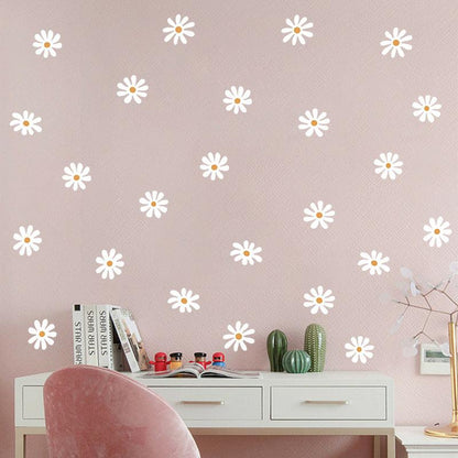Colorful daisy wall stickers for children's bedroom