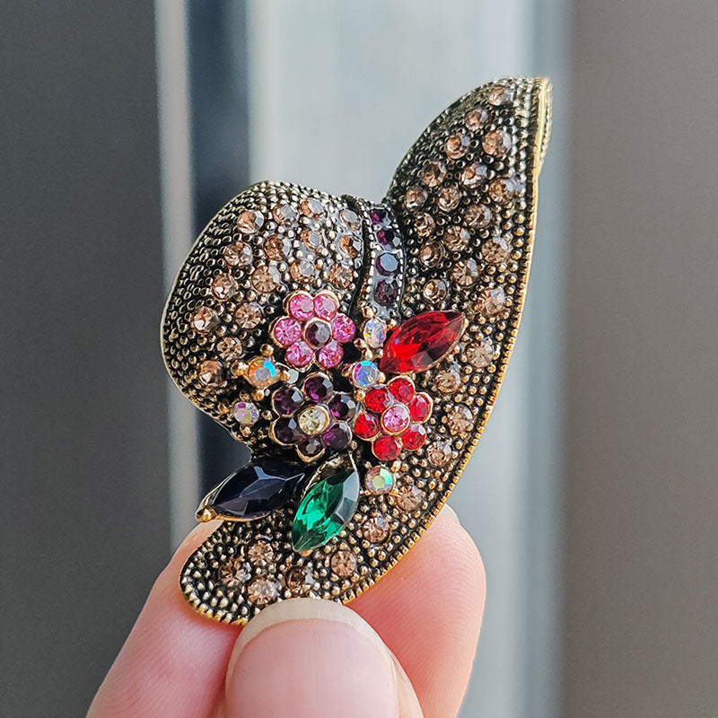 trendy hat brooch photo