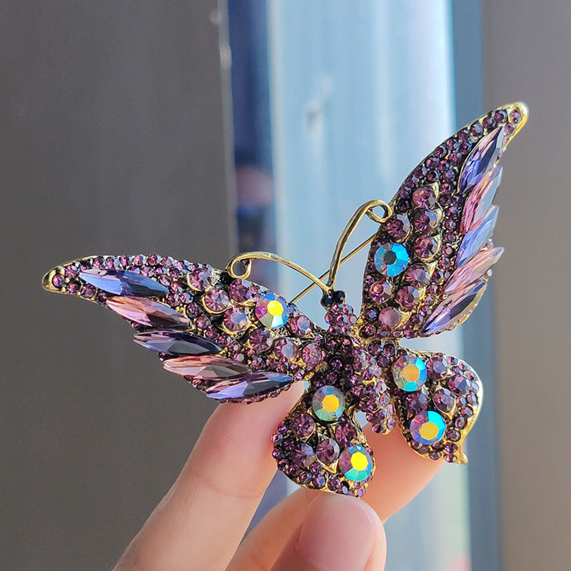 Vibrant Color Butterfly Brooch Image 8