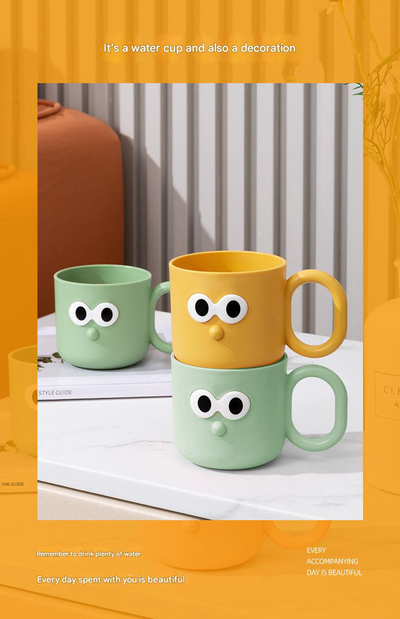 Cute Cartoon Toothbrush Cup in Yellow