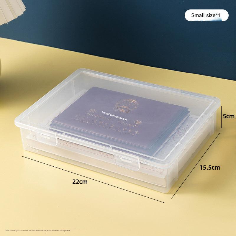 Document organizer box for home storage