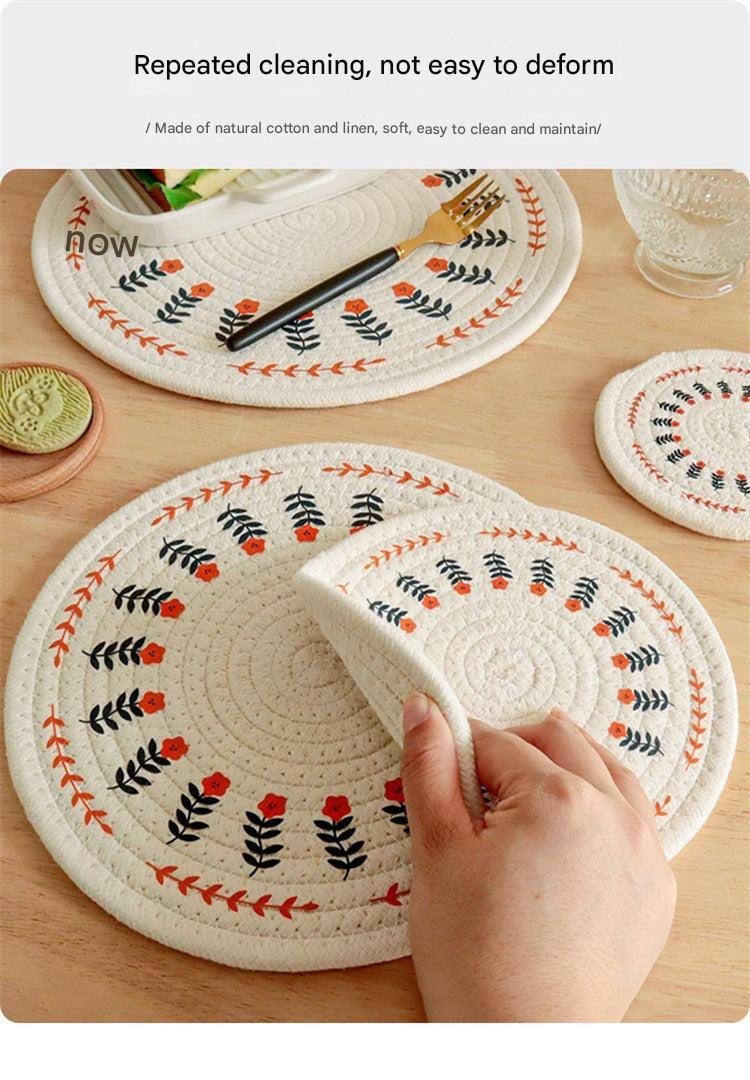 Stylish dining table protective mats