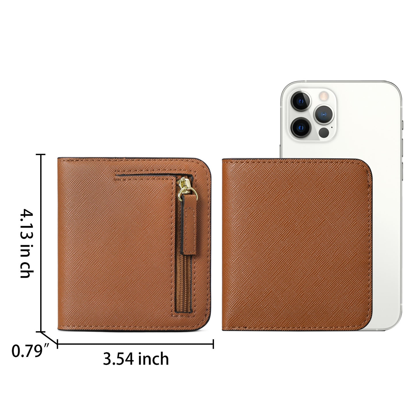 Grape purple PU leather wallet