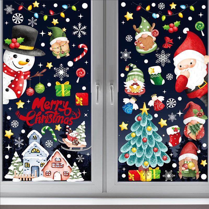 Festive Santa cling decoration 5