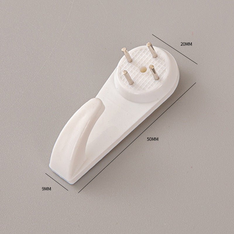 Durable plastic hooks for picture frames