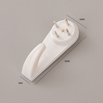 Durable plastic hooks for picture frames