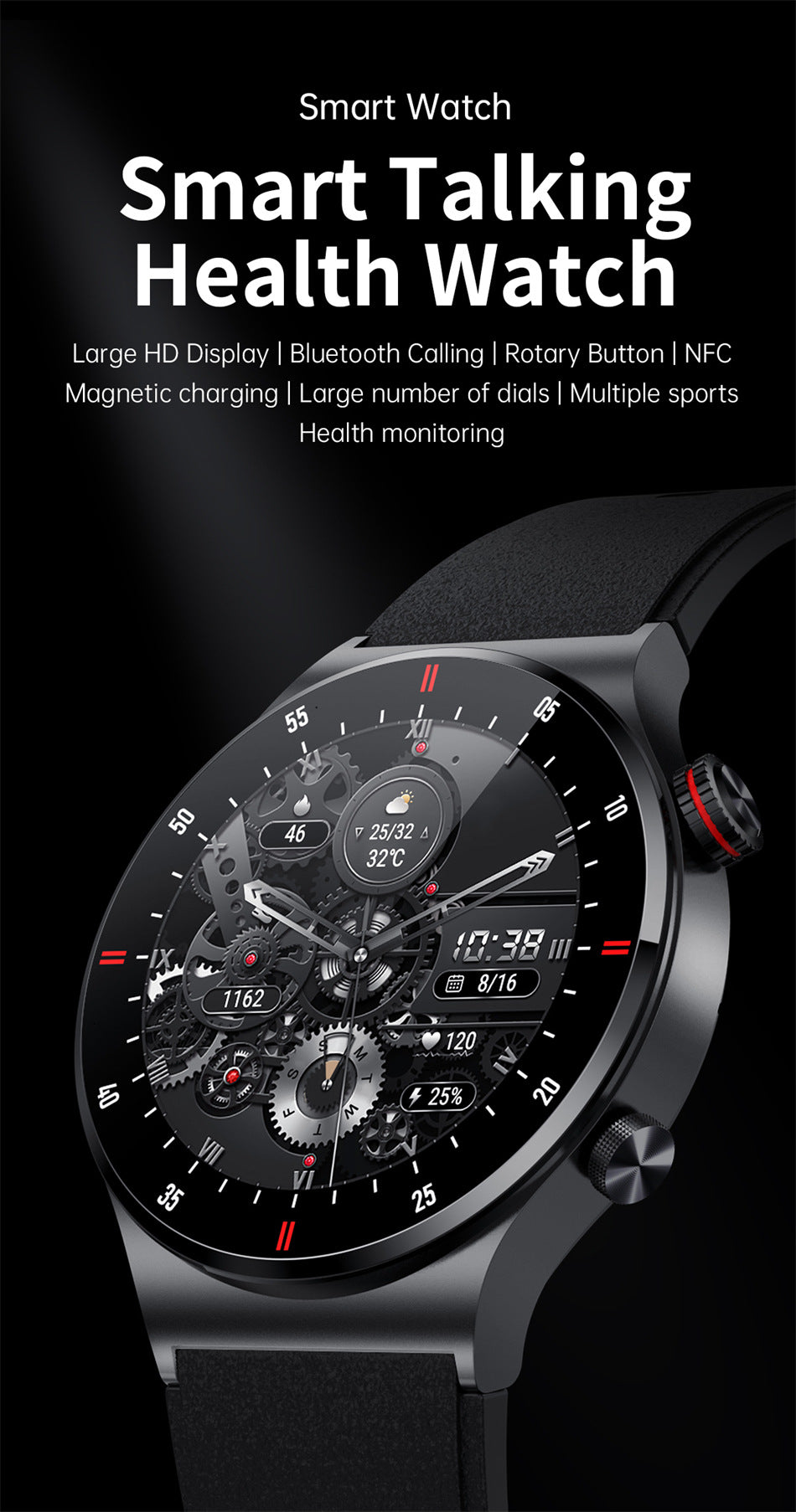 Stylish men's smartwatch