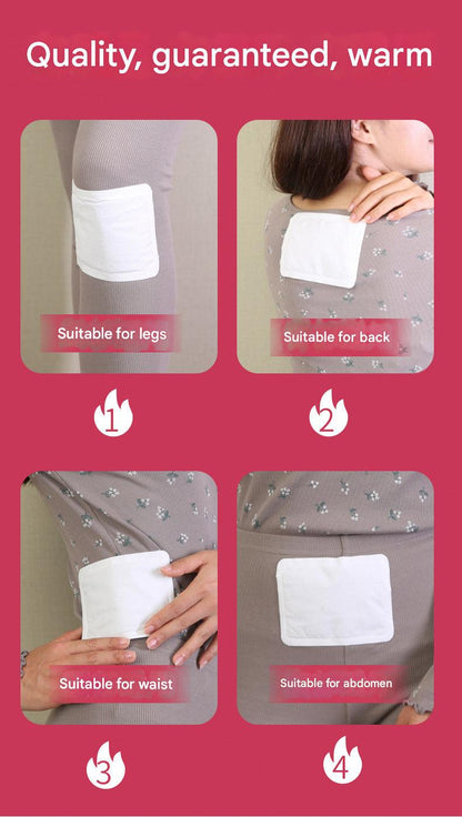 Comfortable self-heating pads