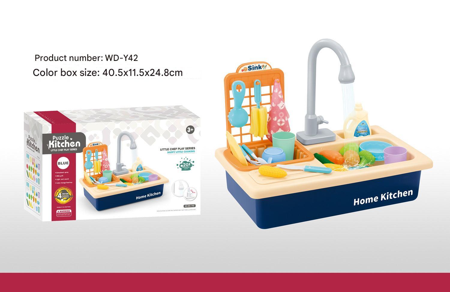 realistic water function toy kitchen