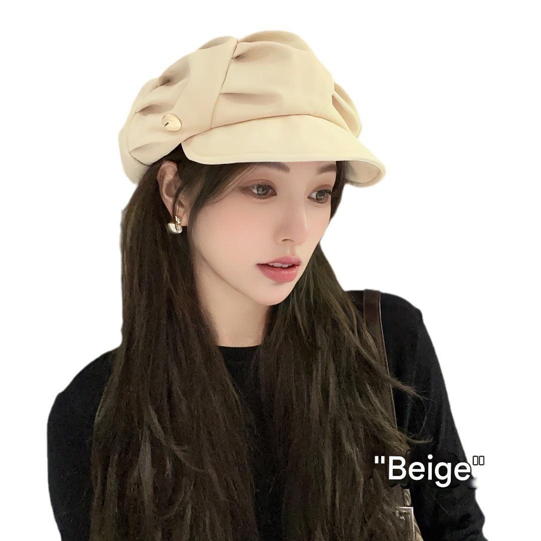 black women's beret hat