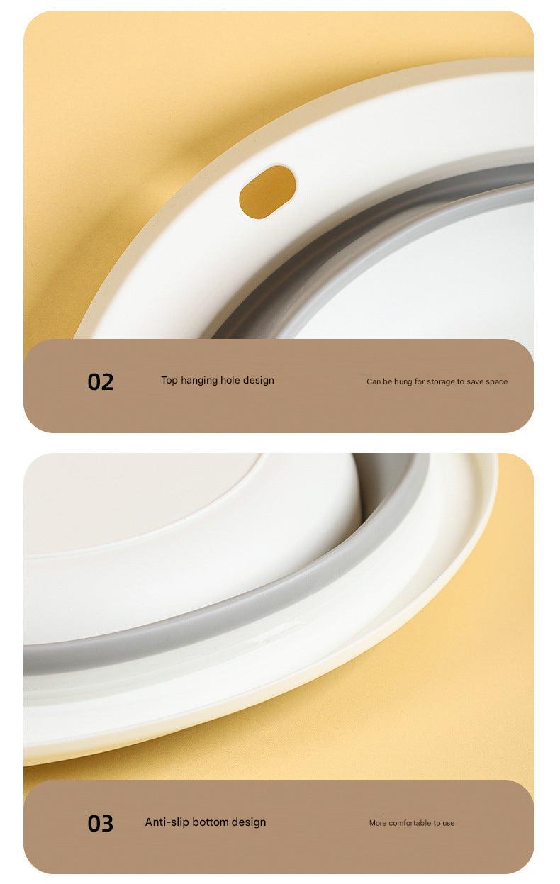 Medium gray silicone wash basin