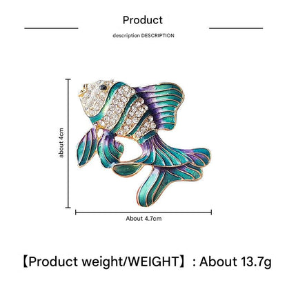 Close-up of brooch pin design