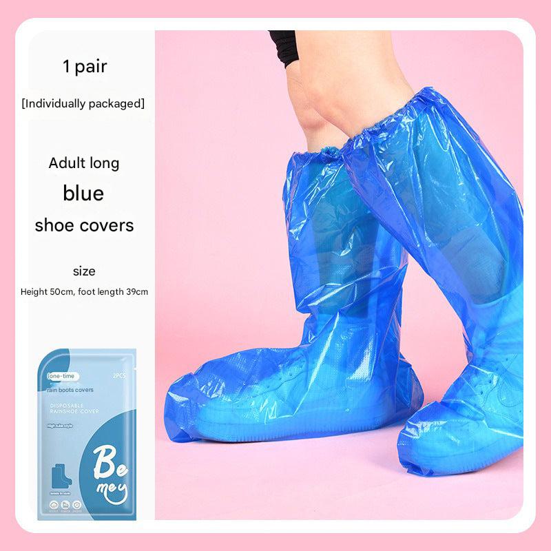 Children's waterproof overshoe blue transparent
