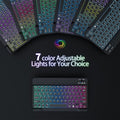 10-inch three-color luminous Bluetooth keyboard