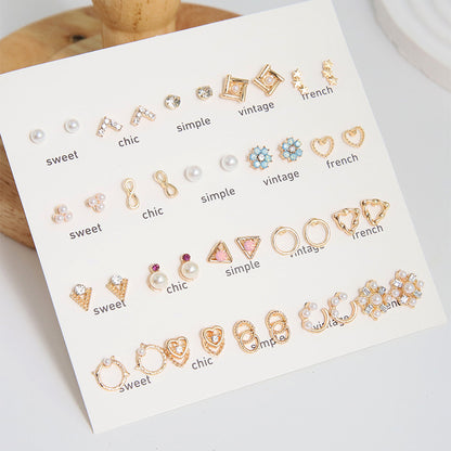 Stunning Pearl Earrings Set Image 2