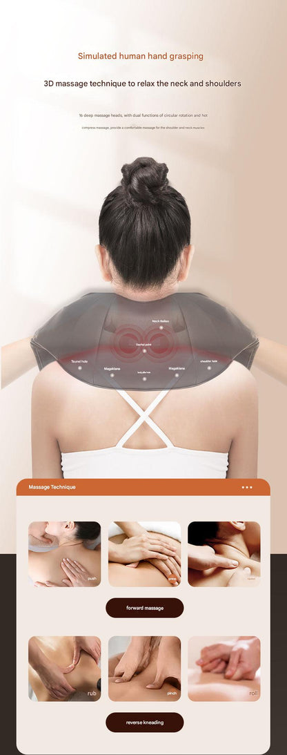 Electric Neck Massager with Heat Feature