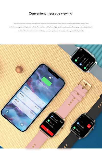 P99 Smartwatch sleep monitoring and music playback