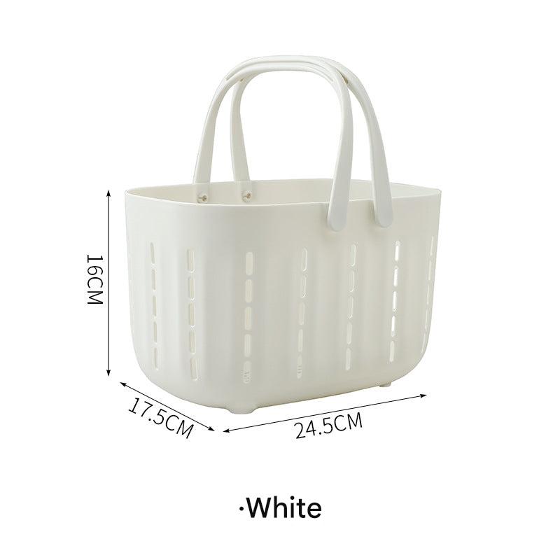 white bathroom storage basket for jewelry and clothes
