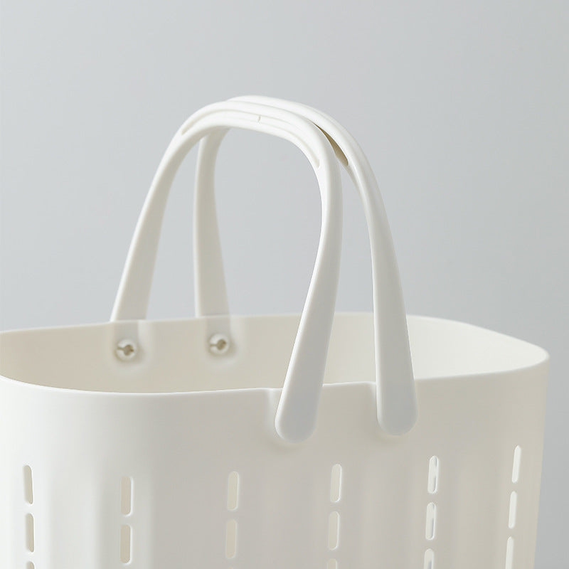 handheld shower basket for organizing toiletries