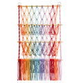 Wooden Stick Woven Storage Net: 3-Tier A Model Rainbow Color