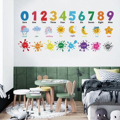 Playful classroom wall decorations