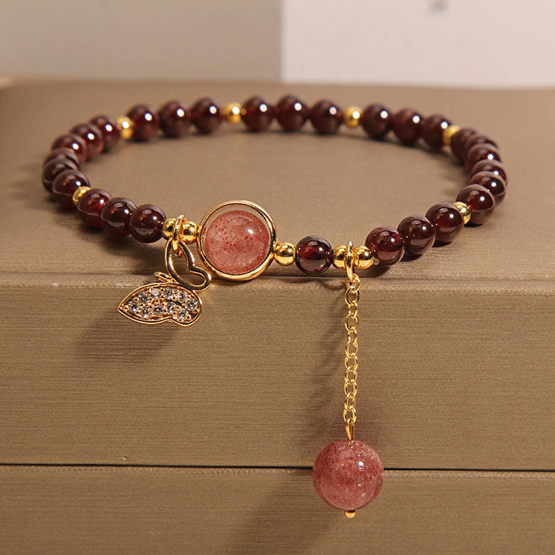 Stylish garnet bracelet in various settings image 6
