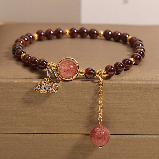 Stylish garnet bracelet in various settings image 6