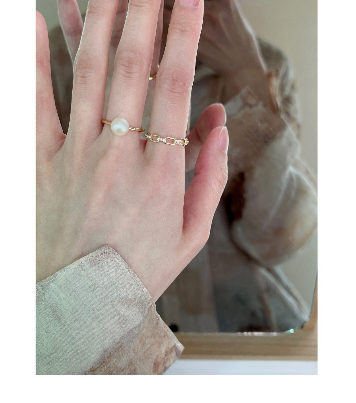 Vintage butterfly design open ring - image 2