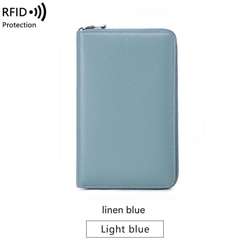 Premium RFID Leather Passport Holder Image 3